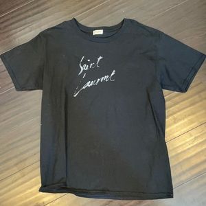 Black Yves Saint Laurent T Shirt